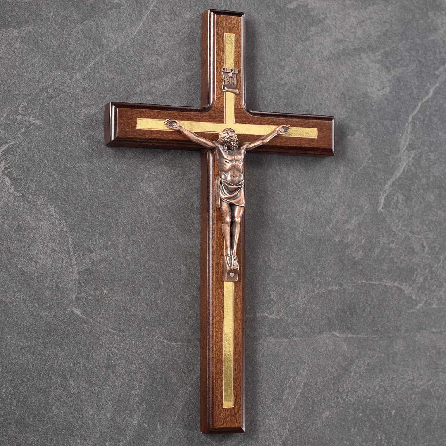 Asterom 12 Inch Handmade Wood Wall Cross