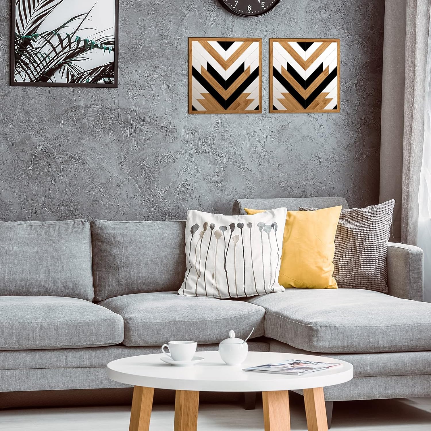 Yulejo 2 Pcs Western Bathroom Decor Aztec Wall Art