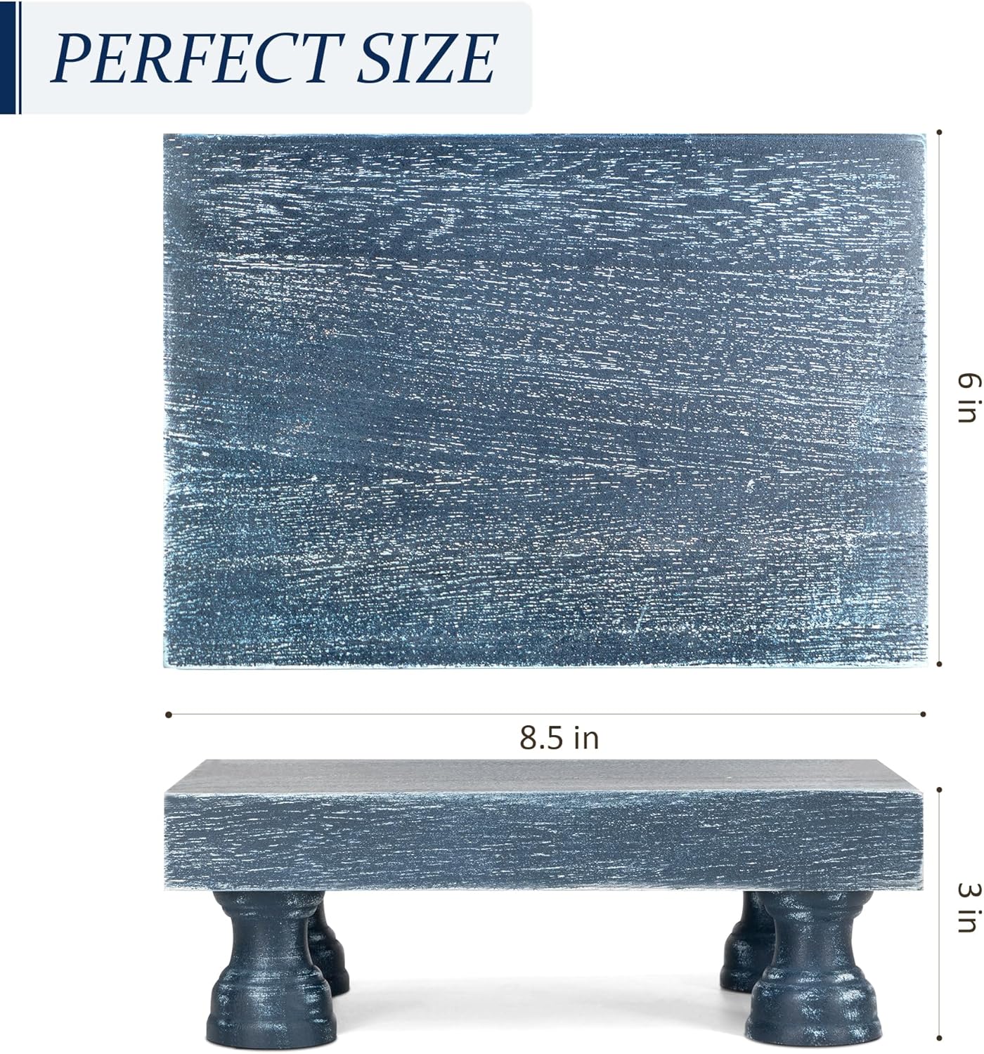 Blue Decorative Display Risers for Home Kitchen