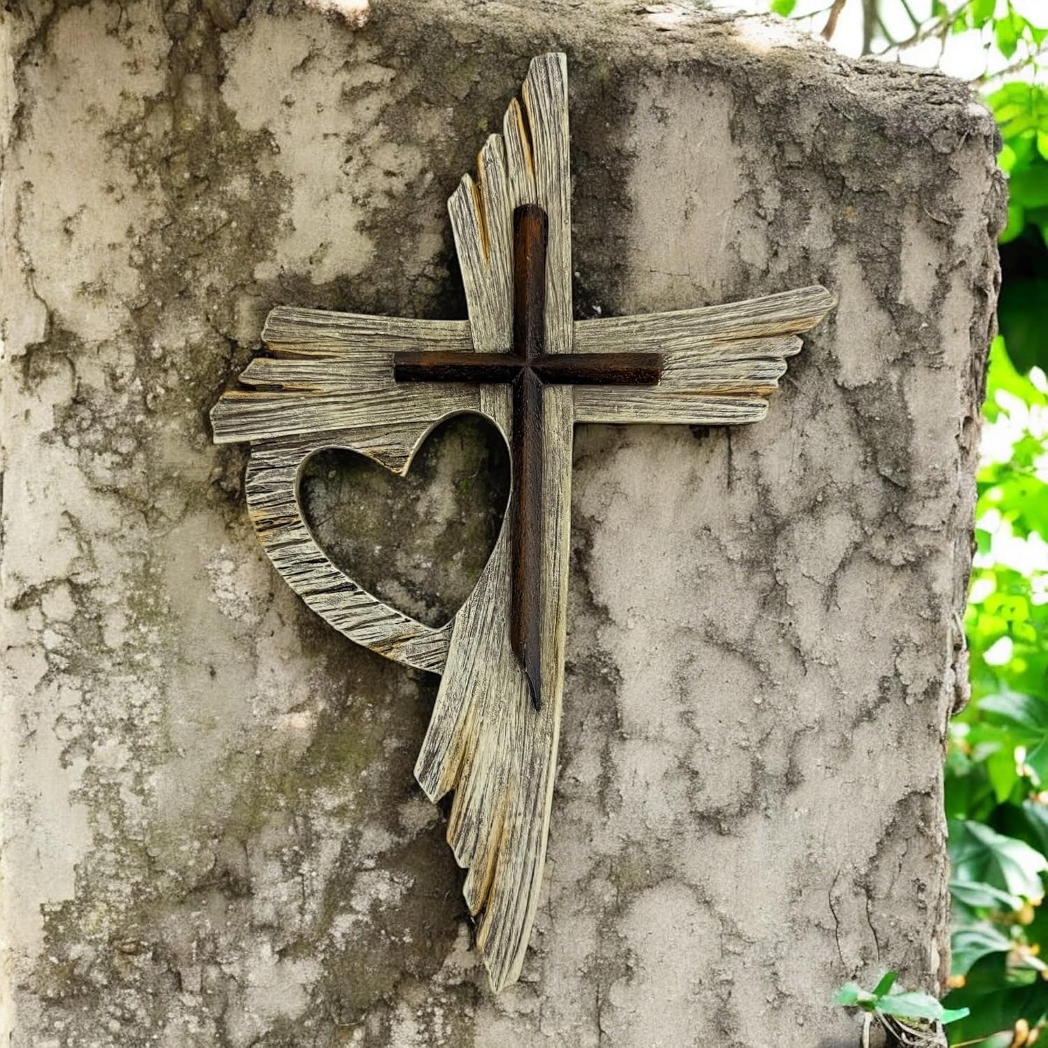 Top Brass One Love Rustic Wall Cross 12-Inch